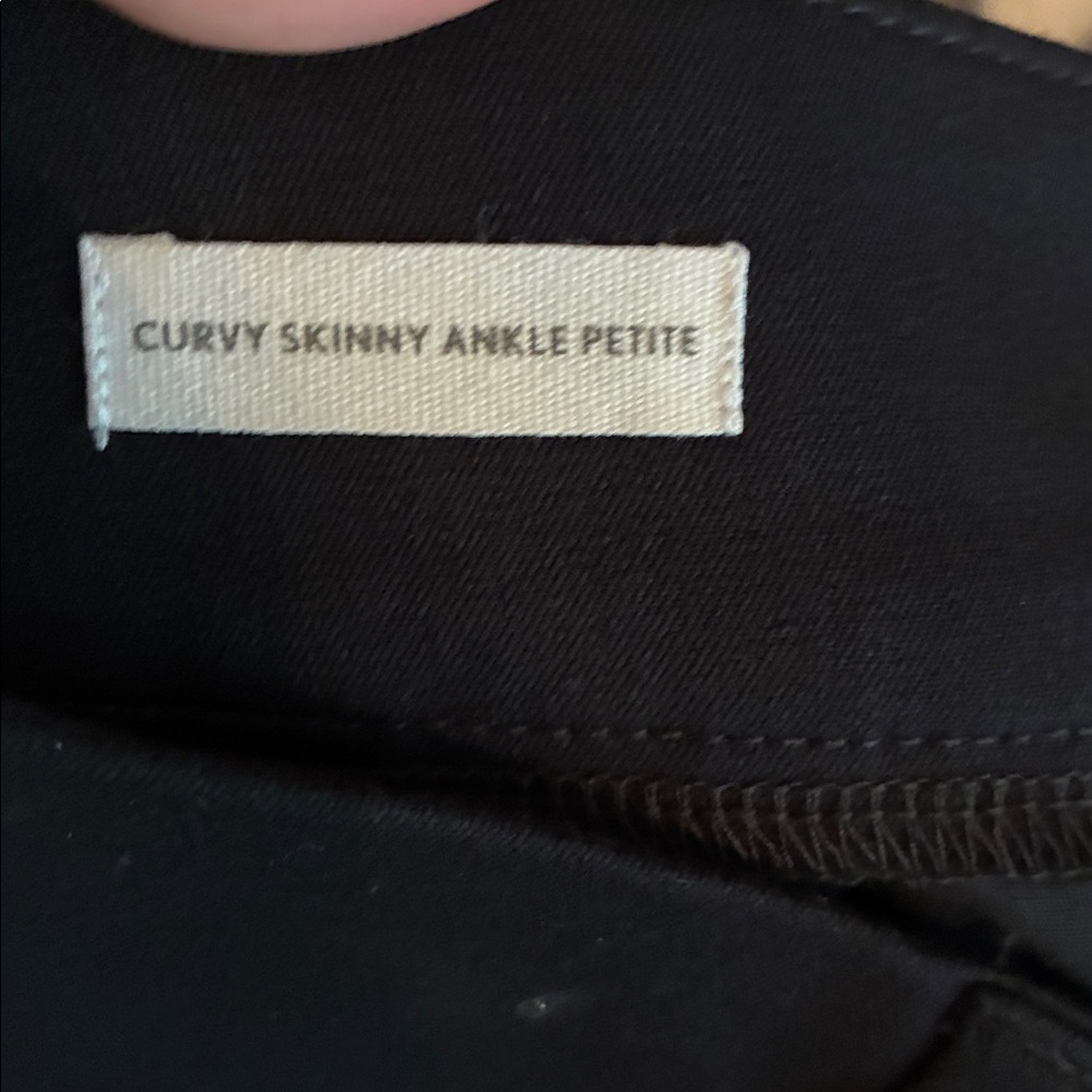 Ann Taylor Loft Outlet black curvy skinny ankle petite pants NWT - Picture 10 of 14